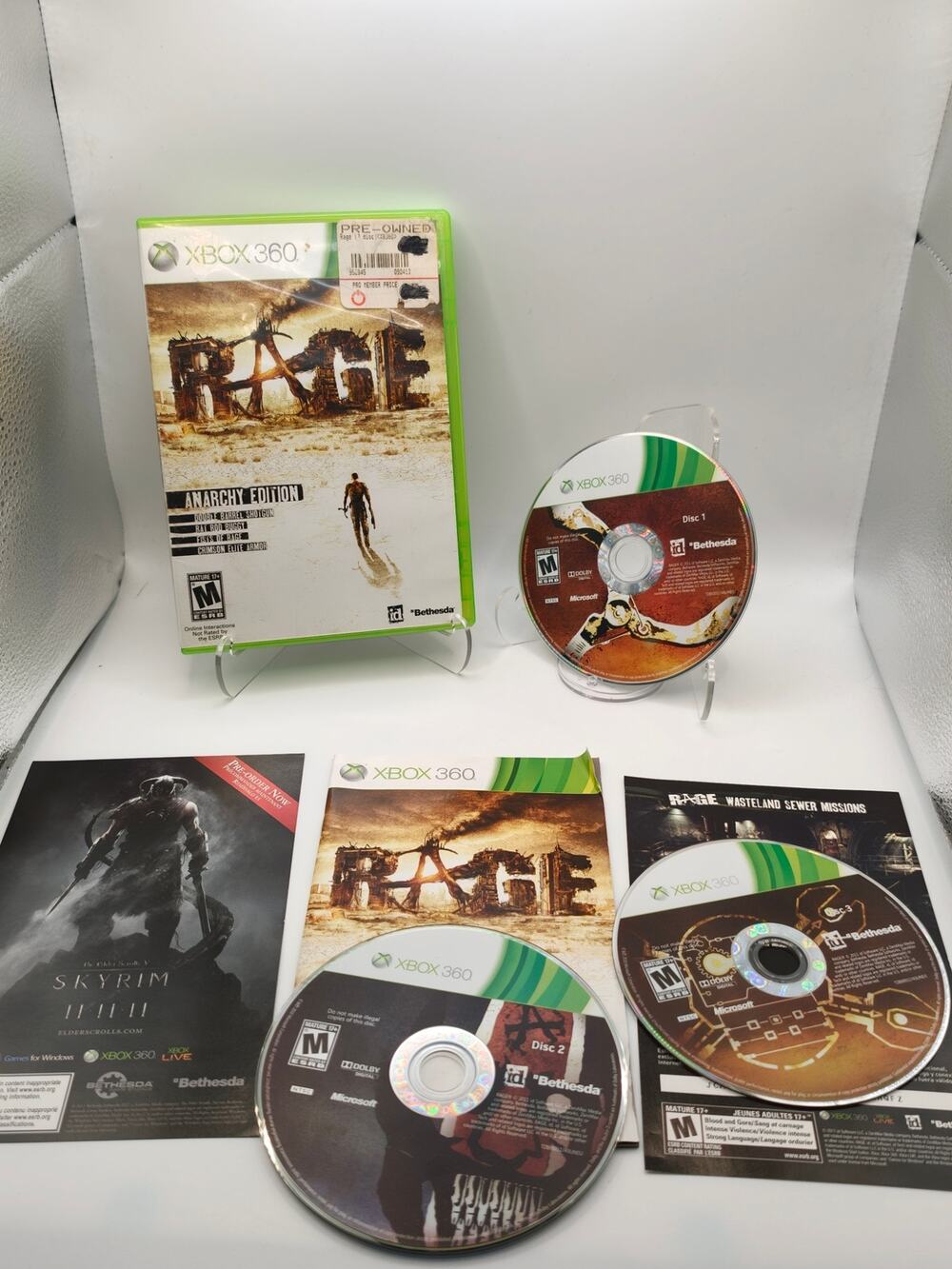 Rage Anarchy Edition Xbox 360 3-Disc CIB Complete id